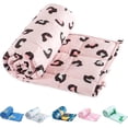 thumbnail image 1 of Sivio Calming Weighted Blanket for Kids, Machine Washable Breathable Heavy Blanket, Perfect for Bedroom Sleep, 5lbs 36" x 48", Pink Leopard, 1 of 9