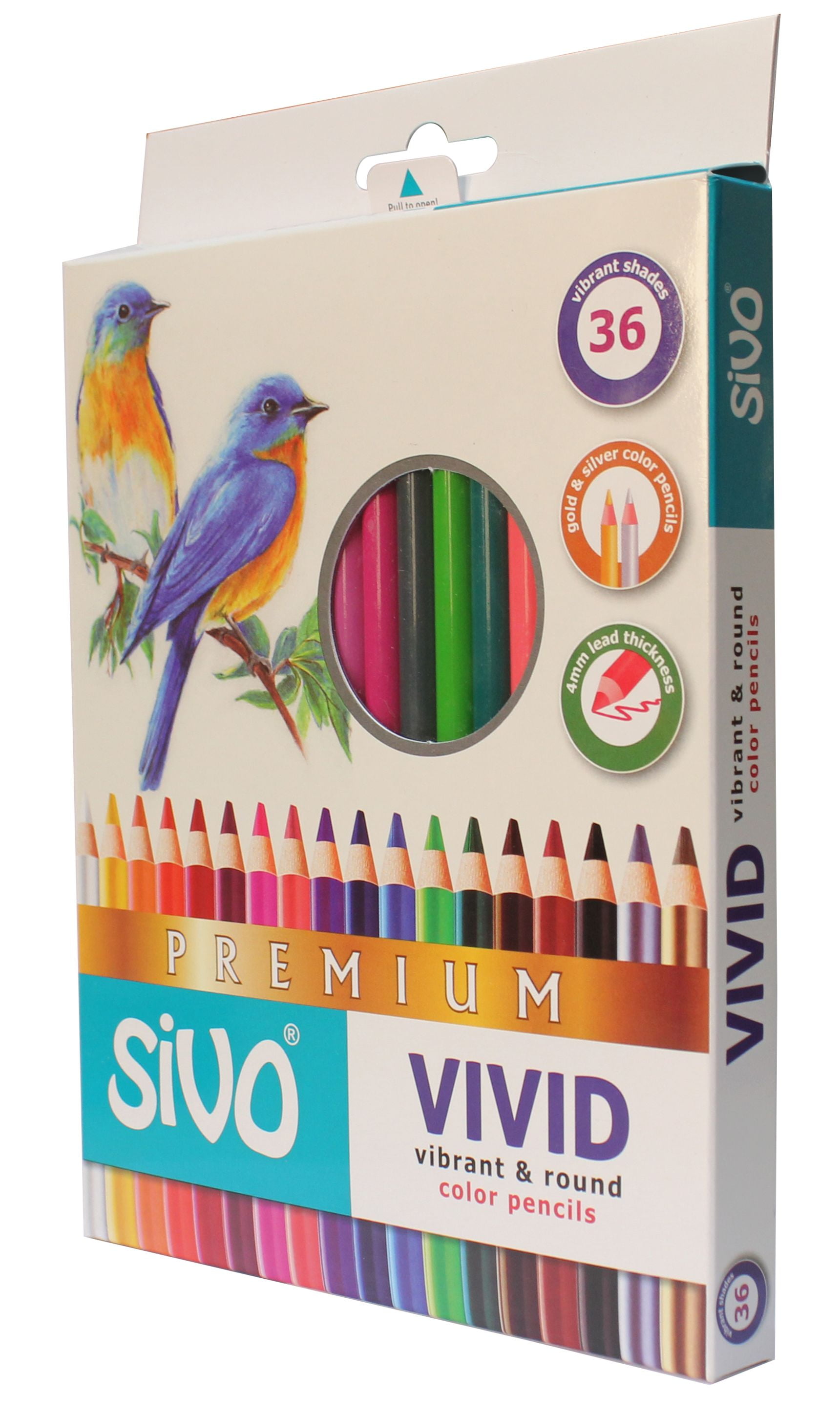 Sivo Premium Colored Pencils, 36 Count