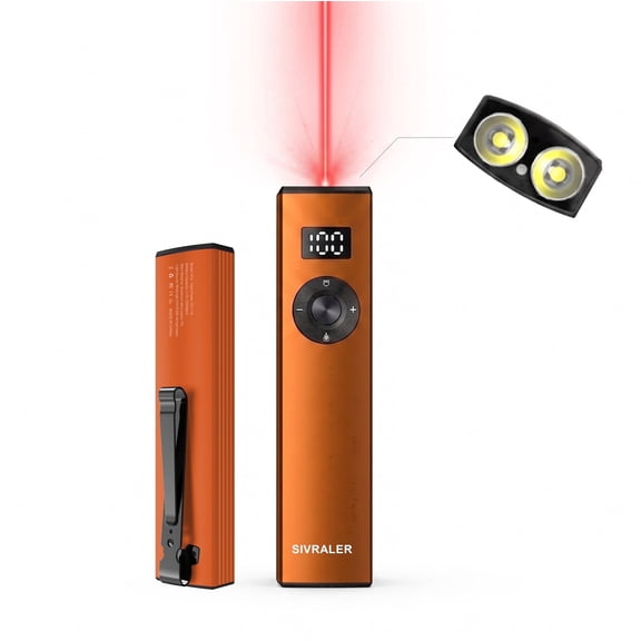 Sivraler ArkPro EDC Flat Flashlight Rechargeable with Red Beam and White LED, High Lumen USB-C Pocket Flashlight for Camping, Emergency and Work Use