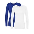 thumbnail image 1 of Sivvan 2 Pack Women's Comfort Long Sleeve Multi Color T-Shirt / Underscrub Tee, 1 of 7