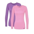 thumbnail image 1 of Sivvan 2 Pack Women's Comfort Long Sleeve Multi Color T-Shirt / Underscrub Tee, 1 of 7