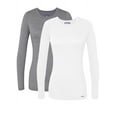 thumbnail image 1 of Sivvan 2 Pack Women's Comfort Long Sleeve Multi Color T-Shirt / Underscrub Tee, 1 of 7