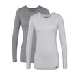 thumbnail image 1 of Sivvan 2 Pack Women's Comfort Long Sleeve Multi Color T-Shirt / Underscrub Tee, 1 of 7