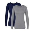 thumbnail image 1 of Sivvan 2 Pack Women's Comfort Long Sleeve Multi Color T-Shirt / Underscrub Tee, 1 of 7