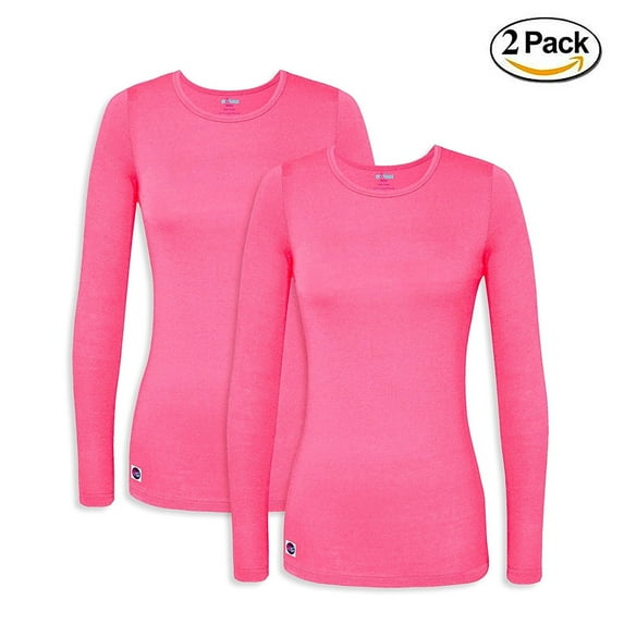 Sivvan 2 Pack Womens Comfort Long Sleeve T-Shirt / Underscrub Tee