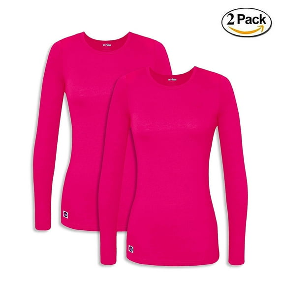Sivvan 2 Pack Womens Comfort Long Sleeve T-Shirt / Underscrub Tee