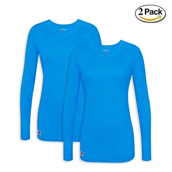 Sivvan 2 Pack Womens Comfort Long Sleeve T-Shirt / Underscrub Tee