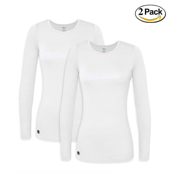 Sivvan 2 Pack Womens Comfort Long Sleeve T-Shirt / Underscrub Tee