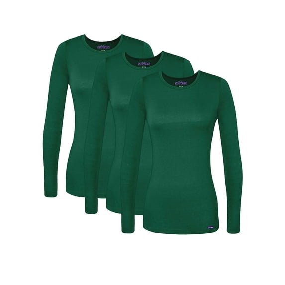 Sivvan 3 Pack Women's Comfort Long Sleeve T-Shirt / Underscrub Tee