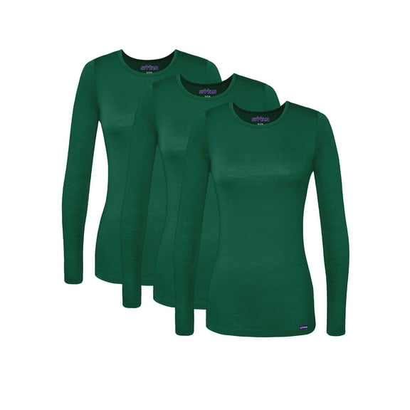 Sivvan 3 Pack Women's Comfort Long Sleeve T-Shirt / Underscrub Tee
