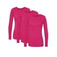 thumbnail image 1 of Sivvan 3 Pack Women's Comfort Long Sleeve T-Shirt / Underscrub Tee, 1 of 7