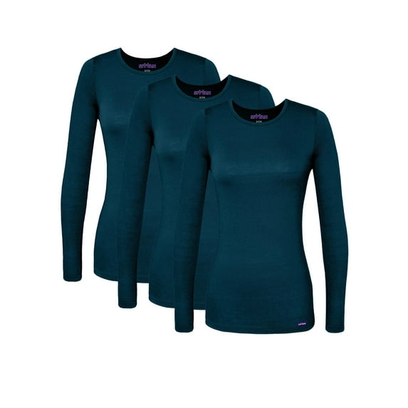 Sivvan 3 Pack Women's Comfort Long Sleeve T-Shirt / Underscrub Tee