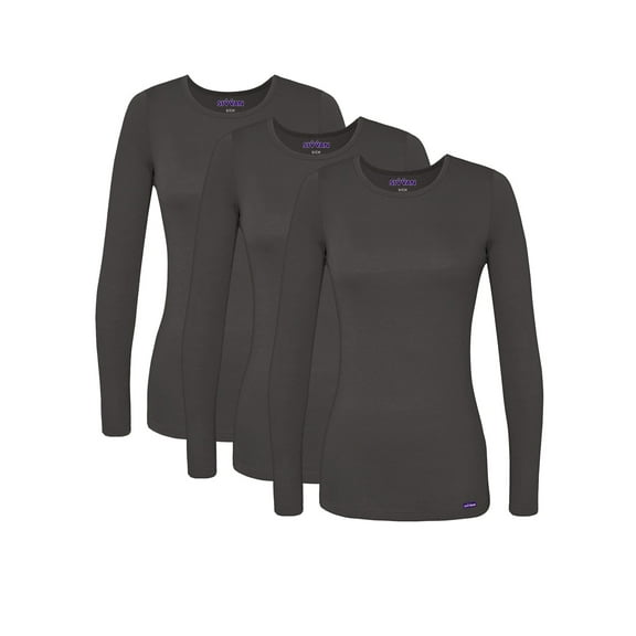 Sivvan 3 Pack Women's Comfort Long Sleeve T-Shirt / Underscrub Tee