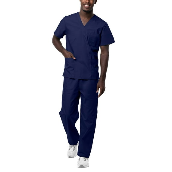 Sivvan Unisex Classic Scrub Set V-Neck Top/Drawstring Pants (Available in 15 Solid Colors)