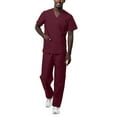 thumbnail image 1 of Sivvan Unisex Classic Scrub Set V-neck Top / Drawstring Pants Available in 12 Solid Colors, 1 of 7