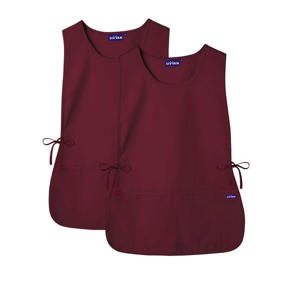 SIVVAN Unisex Apron - Cobbler Apron 2-Pack - S87002 - Burgundy - R