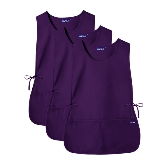 SIVVAN Unisex Apron - Cobbler Apron 3-Pack - S87003 - Purple - R