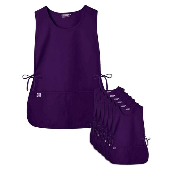 Sivvan Unisex Cobbler Apron 6 Pack - Adjustable Waist Ties, 2 Deep front pockets - S87006 - PRP - X