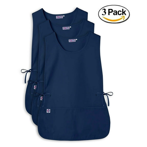 Sivvan Unisex Cobbler Apron - Adjustable Waist Ties, 2 Deep front pockets 3 Pack