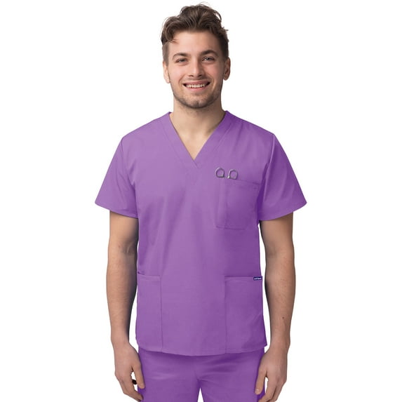 Sivvan Unisex V-Neck 3 Pocket Scrub Top (Available in 15 Colors)
