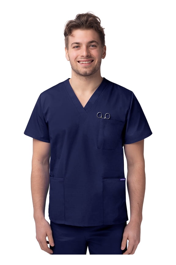 Unisex V-Neck 3 Pocket Scrub Top (Available in 15 Colors)