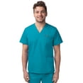 thumbnail image 1 of Sivvan Unisex V-Neck 3 Pocket Scrub Top (Available in 15 Colors), 1 of 7