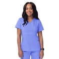 thumbnail image 1 of Sivvan Women's Scrubs Mock Wrap Top (Available in 15 Colors), 1 of 7