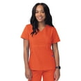 thumbnail image 1 of Sivvan Women's Scrubs Mock Wrap Top (Available in 15 Colors), 1 of 7
