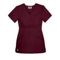 thumbnail image 1 of Sivvan Womens Scrubs Mock Wrap Top Available in 12 Colors, 1 of 4