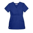 thumbnail image 1 of Sivvan Womens Scrubs Mock Wrap Top Available in 12 Colors, 1 of 4