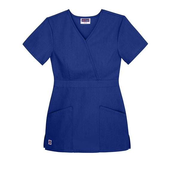 Sivvan Womens Scrubs Mock Wrap Top Available in 12 Colors