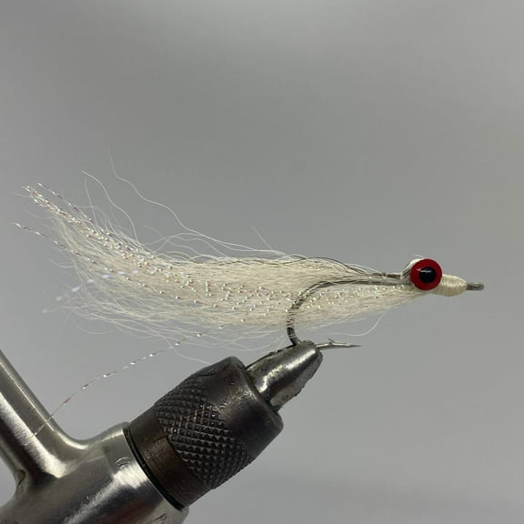 Six (6) - Clouser Minnow - White - Streamer