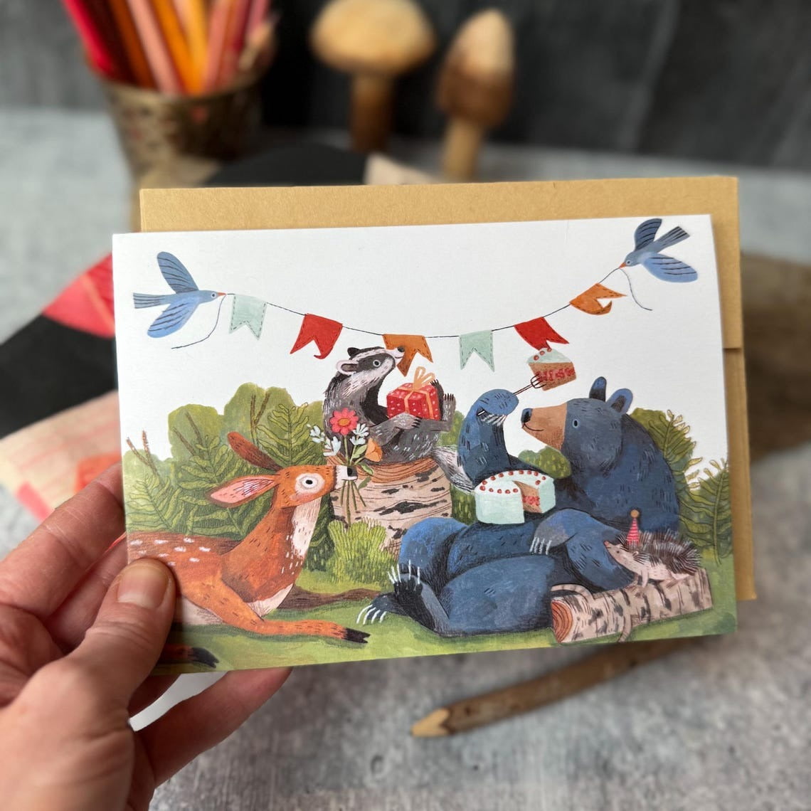 Six Birthday Card Set (2025) | Woodland Birthday Card, Animal Cards ...