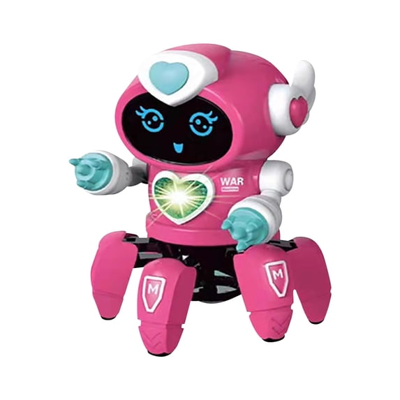 Six Legged Dancing Robot, Remote Control Robot Toy With LED Lights Music, Interactive STEM Toy, Educational Gift For Kids, Boys Girls, Fun Technology Gadget