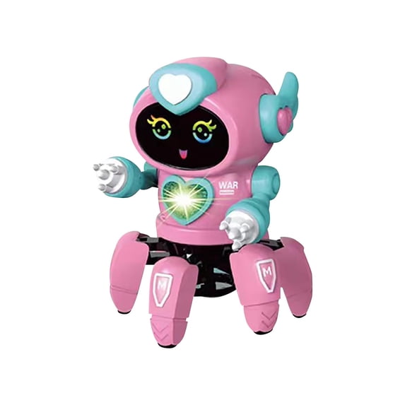 Six Legged Dancing Robot, Remote Control Robot Toy With LED Lights Music, Interactive STEM Toy, Educational Gift For Kids, Boys Girls, Fun Technology Gadget