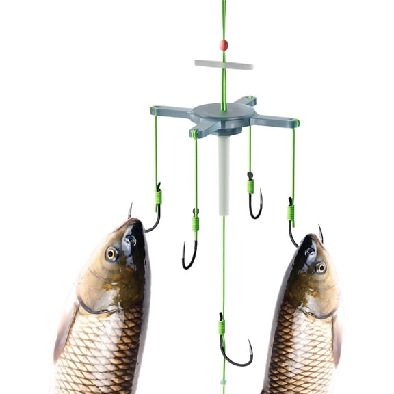 Six Claw Fishing Hooks, High Tensile Multi-Point Grasp Rig for Boat & River Fishing