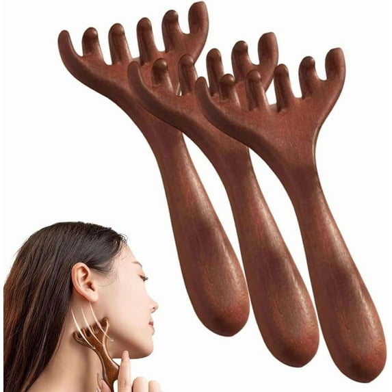Six-Claw Fishtail Massage Comb, 2025 New Manual Scalp Massager Therapy Comb Massager Tool for Scalp Eye Facial Neck Shoulder, Gua Sha Comb Gift for Women Men