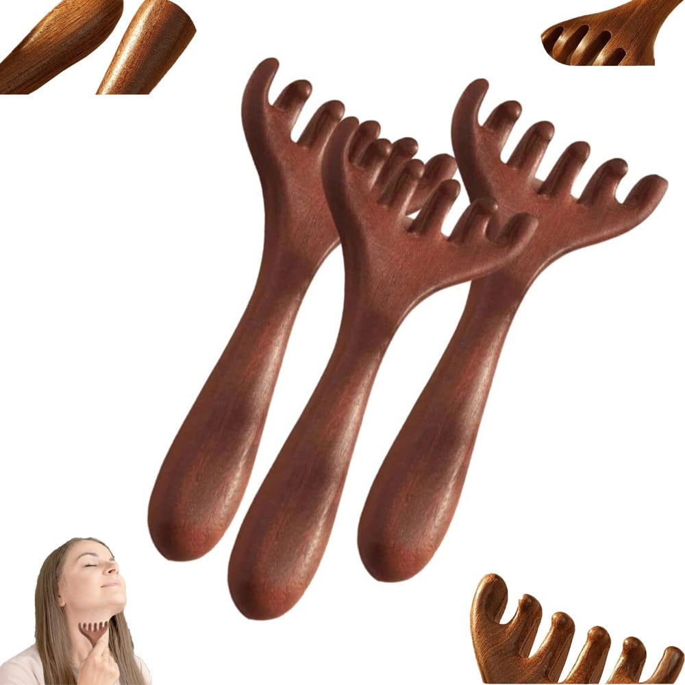 Six-Claw Meridian Massage Comb Manual Gua Sha Scalp Massager & Scraping ...