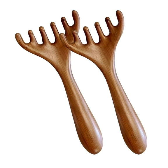 Six-Claw Meridian Massage Comb Manual Scalp Massager,Six Touch Therapy Comb Massager Tool for Scalp Eye Facial Neck Shoulder, Gua Sha Comb for Men Women