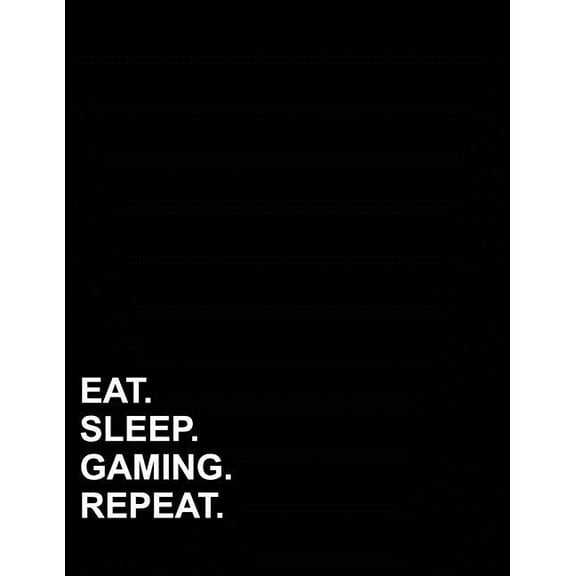 Six Column Ledger: Eat Sleep Gaming Repeat: Six Column Ledger Accountant Workbook, Accounting Bookkeeping Notebook, Ledger Paper Book, 8.5 x 11, 100 pages (Paperback)