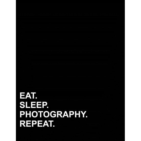 Six Column Ledger: Eat Sleep Photography Repeat: Six Column Ledger Accounting Ledger Book, Accounting Ledger For Kids, Bookkeeping Ledger Sheets, 8.5 x 11, 100 pages (Paperback)