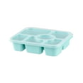 thumbnail image 1 of Six Compartment Lunch Box with Separated Sections and Transparent Lid for Meal Prep and On The Go Durable Food Safe Reusable Container Made of Polypropylene and Wheat Straw, 1 of 6