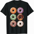 thumbnail image 1 of Six Donut Collection Foodie Gift Unisex Graphic Short Sleeve T-Shirt, 1 of 6