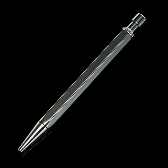 Six Edge Press Type Stationery Writing Pen Metal Signature Pen Rotating Threaded Pen Sign Pen Ballpoint Pen