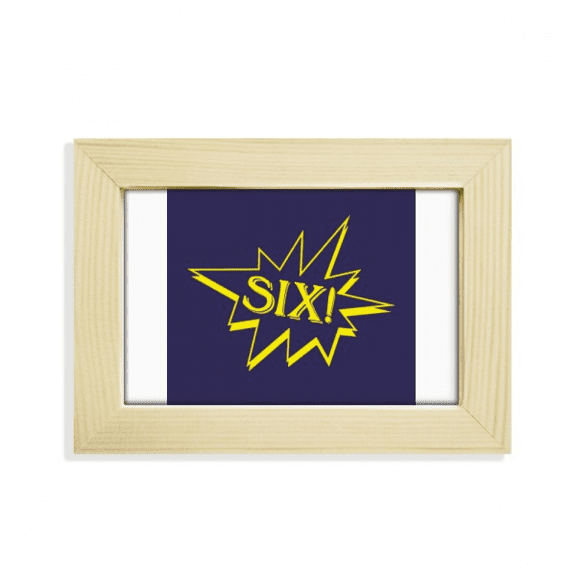 Six Explosion Splash Surprise Desktop Decorate Photo Frame Picture Art Painting 5x7 inch