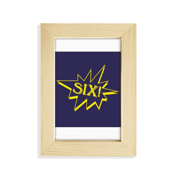 Six Explosion Splash Surprise Desktop Display Photo Frame Picture Art Painting 5x7 inch