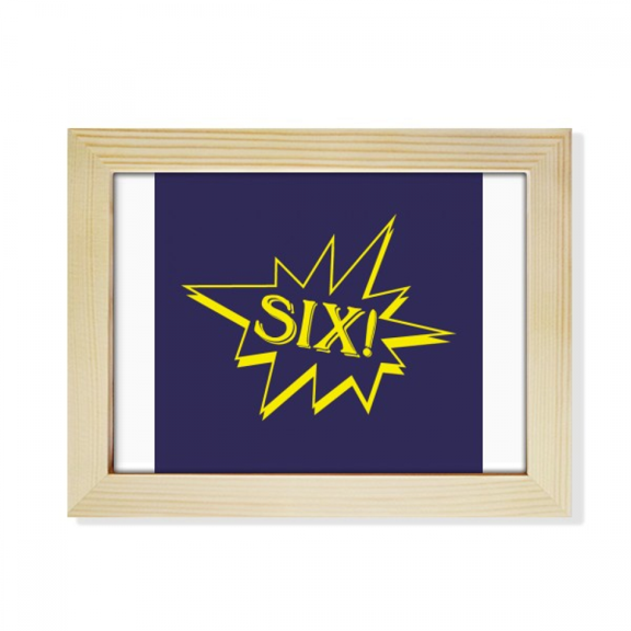 Six Explosion Splash Surprise Desktop Photo Frame Picture Art Decoration Painting 6x8 inch
