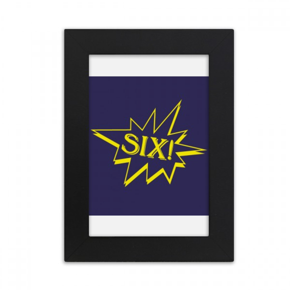 Six Explosion Splash Surprise Desktop Photo Frame Picture Display Art Painting Exhibit