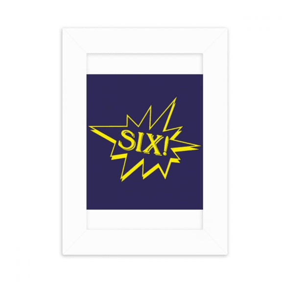 Six Explosion Splash Surprise Desktop Photo Frame Picture Display Decoration Art Painting