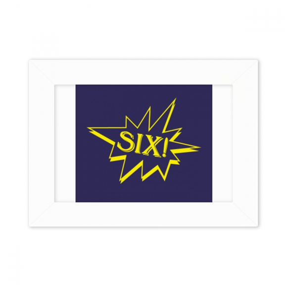 Six Explosion Splash Surprise Photo Mount Frame Picture Art Painting Desktop 5x7 inch
